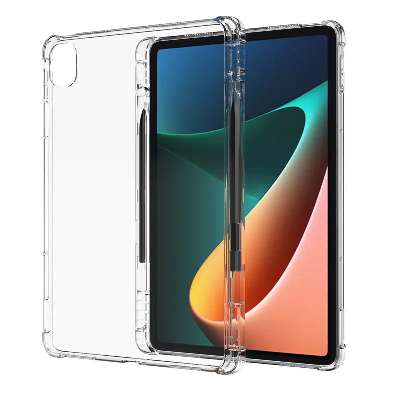 Estojo para Xiaomi mi Pad Shell para Tablet Transparente Macio à Prova de Choque Air-bag Suporte para Slot Pen Capa Pro Pro 12.4 5g - Imagem 5