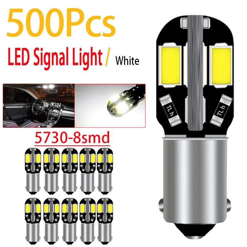 

500PCS/Lot BA9S H6W T11 T4W Super Bright Led Bulbs Car Interior Reading Dome Lamps Auto Parking Lights 6000K White 12V Wholesale
