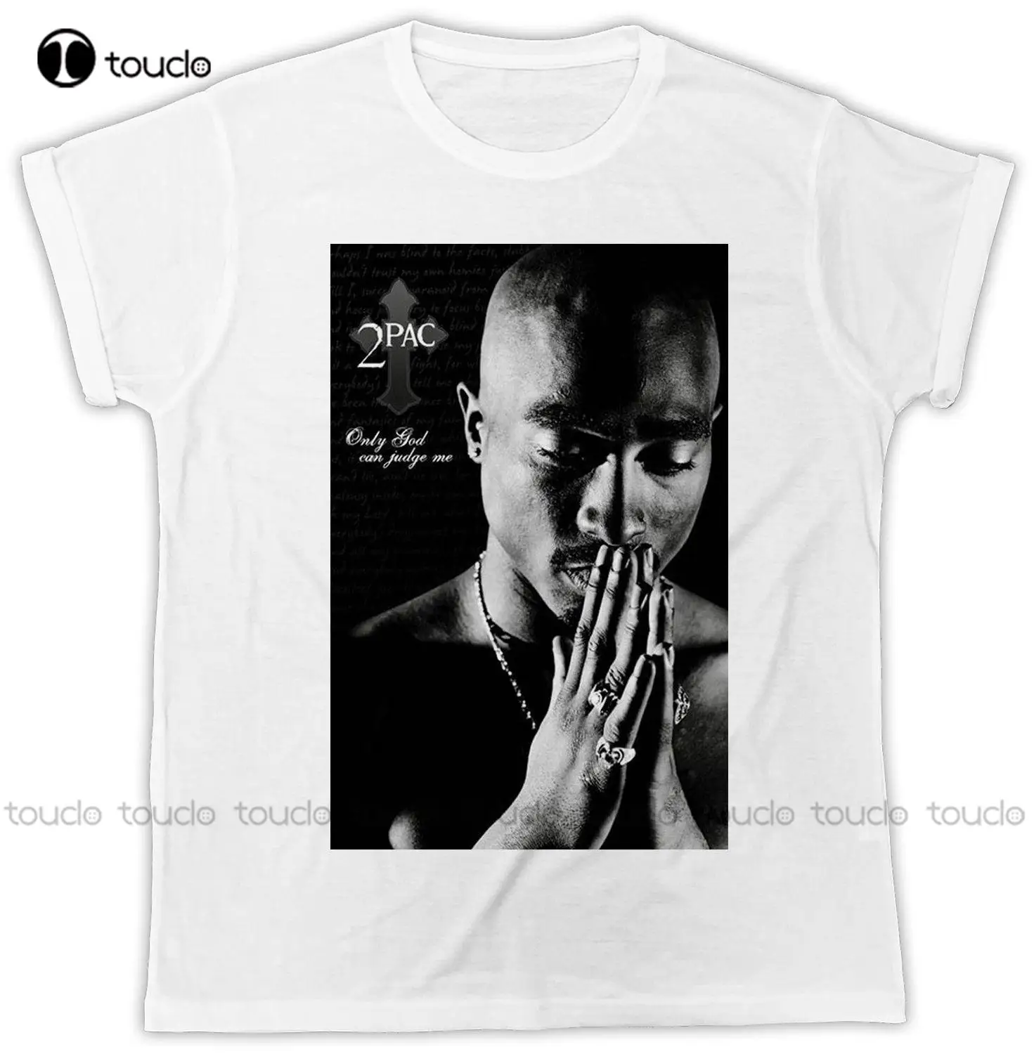 Tupac Shakur Only God Può Classificarmi Retro Cool Ideal Gift Unisex Cool Vendita Calda Moda Uomo Di Alta Qualità O Collo Maglietta Casual