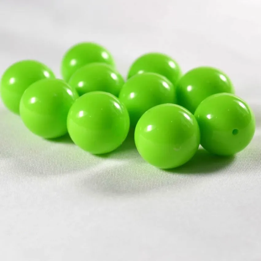Vibrant Acrylic Round Perforated Loose Spacer Beads for DIY Crafting and Fashion Accessories