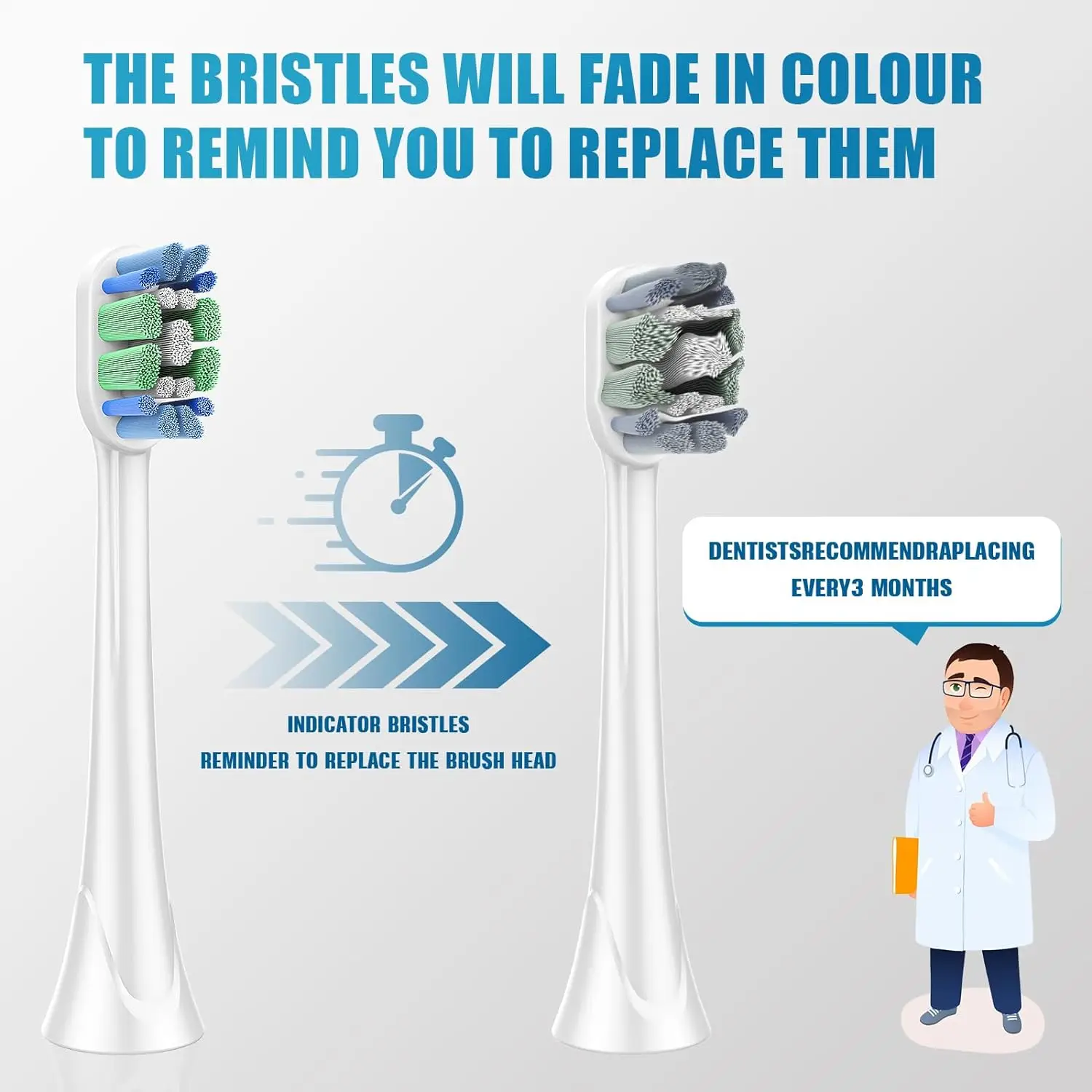 16/20X Toothbrush Replacement Head Compatible with Philips Sonicare 4100 5100 5