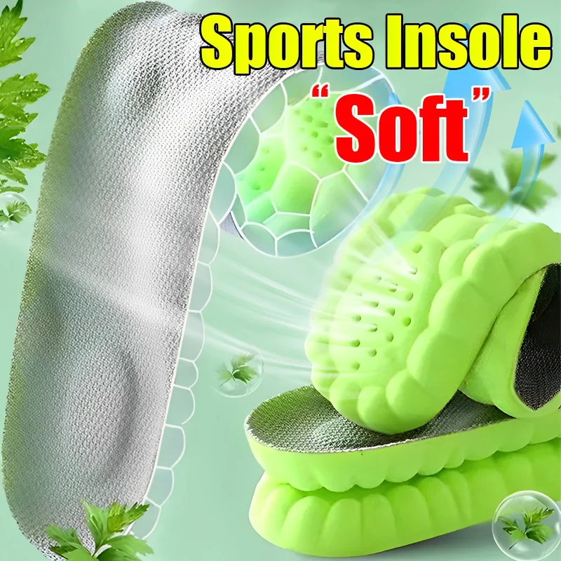 

4D Massage Insoles Super Soft Sports Shoes Insole for Feet Running Baskets Shoe Sole Arch Support Orthopedic Inserts Unisex 2023