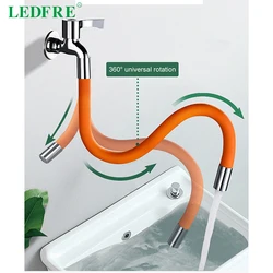 LEDFRE Kitchen Faucet ExtensionTube Extender Bathroom Fittings Hose Dishwasher Extension Artifact G1/2 Universal Pipe LF25008