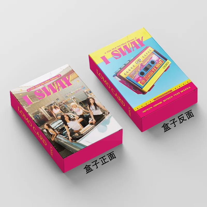 Kpop Idol (G)I-DLE New Album I SWAY Lomo Cards Photocards GIDLE MiYeon Minnie YuQi ShuHua HD Printed Postcards Fans Gift 55Pcs/Set