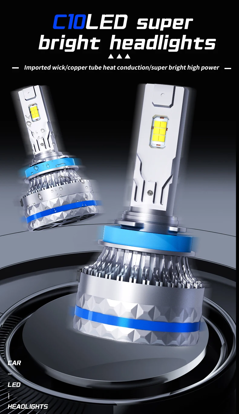 1円からH4/H7/H8/H11/HB3選択可 RGB LED ヘッドライト COBチップ 12V/24V 1600万色 50w 10800ルーメンBluetoothコントロール機能付き 2個 純正形状 LED バルブ H1 H7 HB3 HB4 H8 H11 H4-Hi-Lo