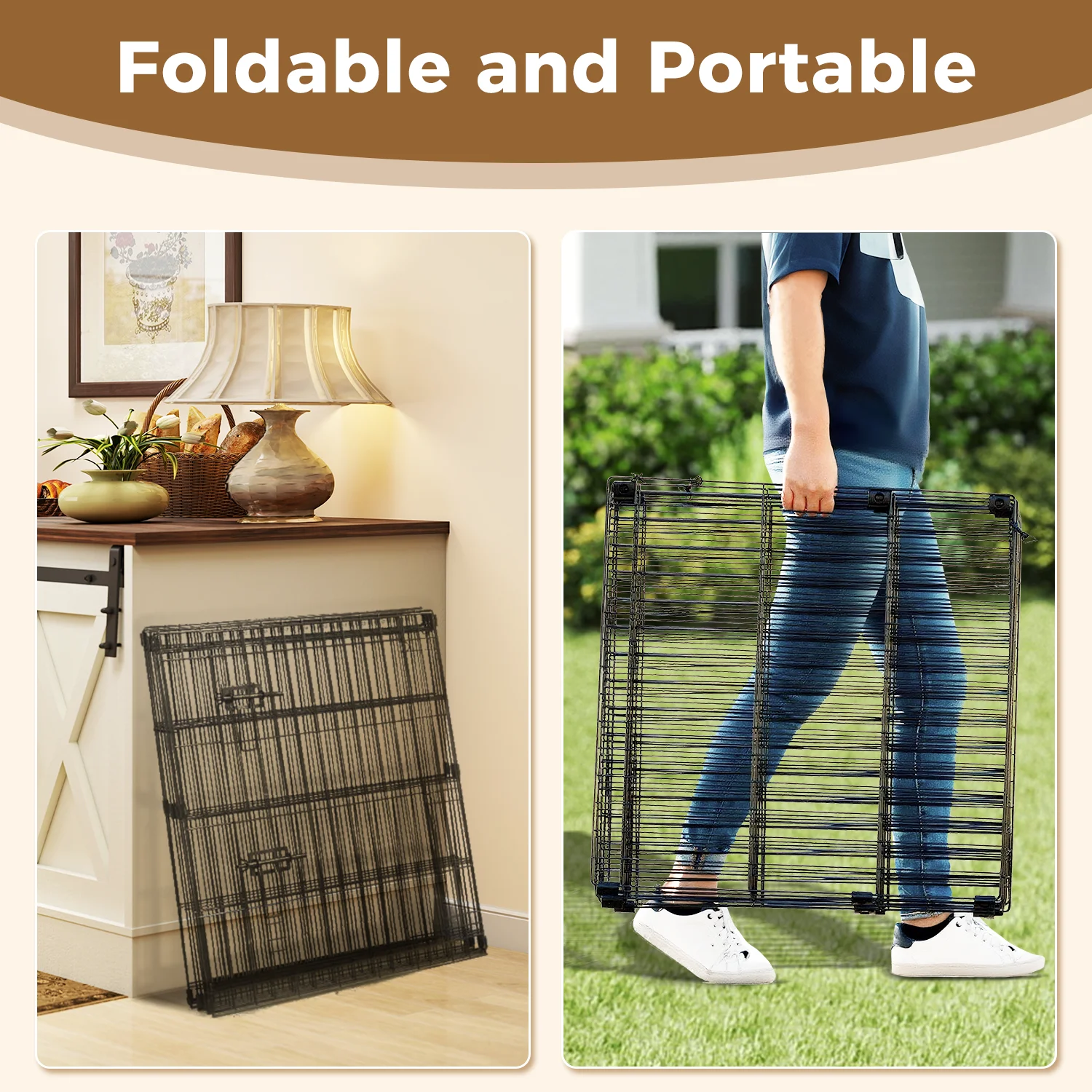 Foldable Metal Dog Playpen 6