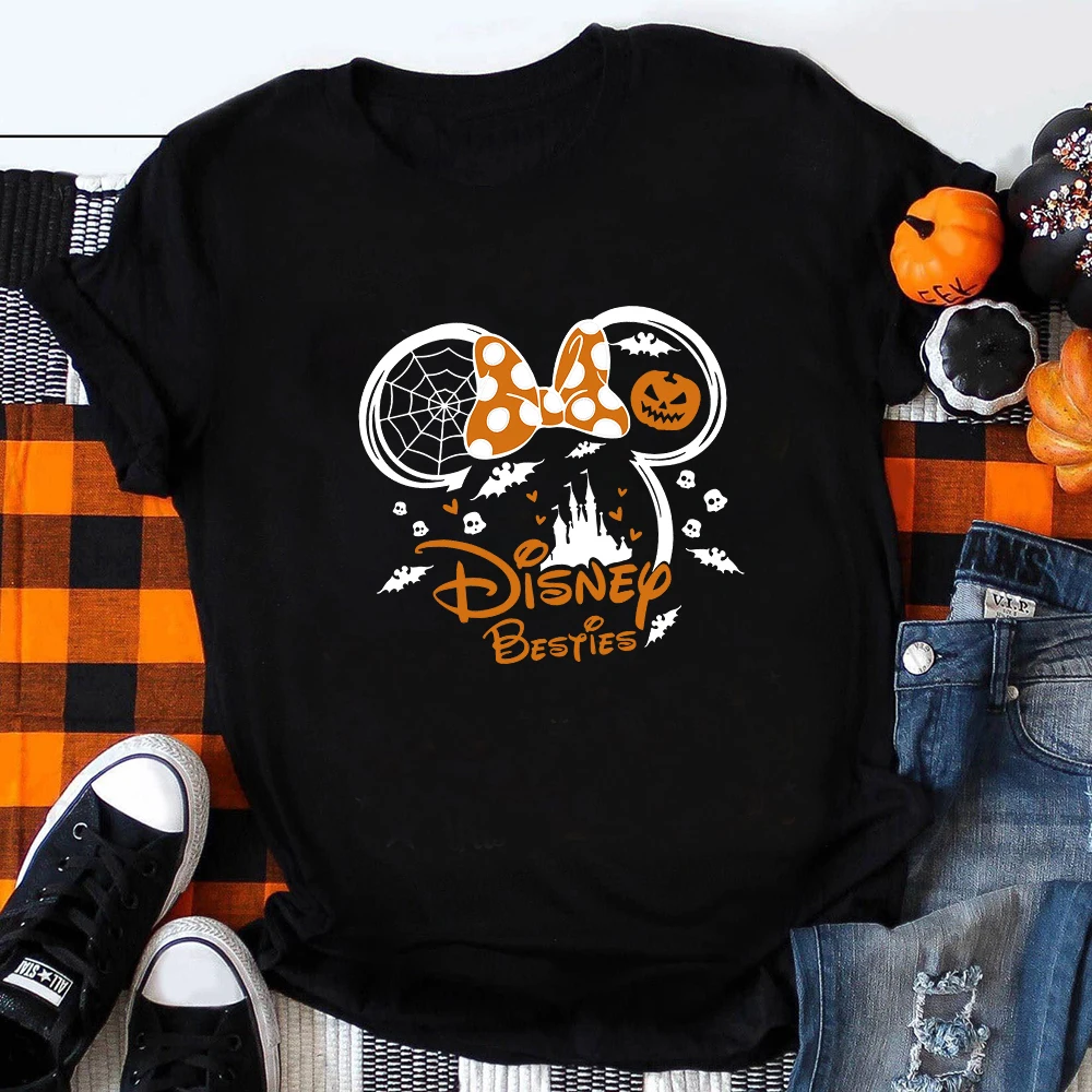 thumbnail image 2 of Ropa de dibujos animados de Disney para mujer, Camiseta con estampado de Jack Skellington, Mickey, Magic Kingdom, Disneyland, vacaciones, 2 of 2