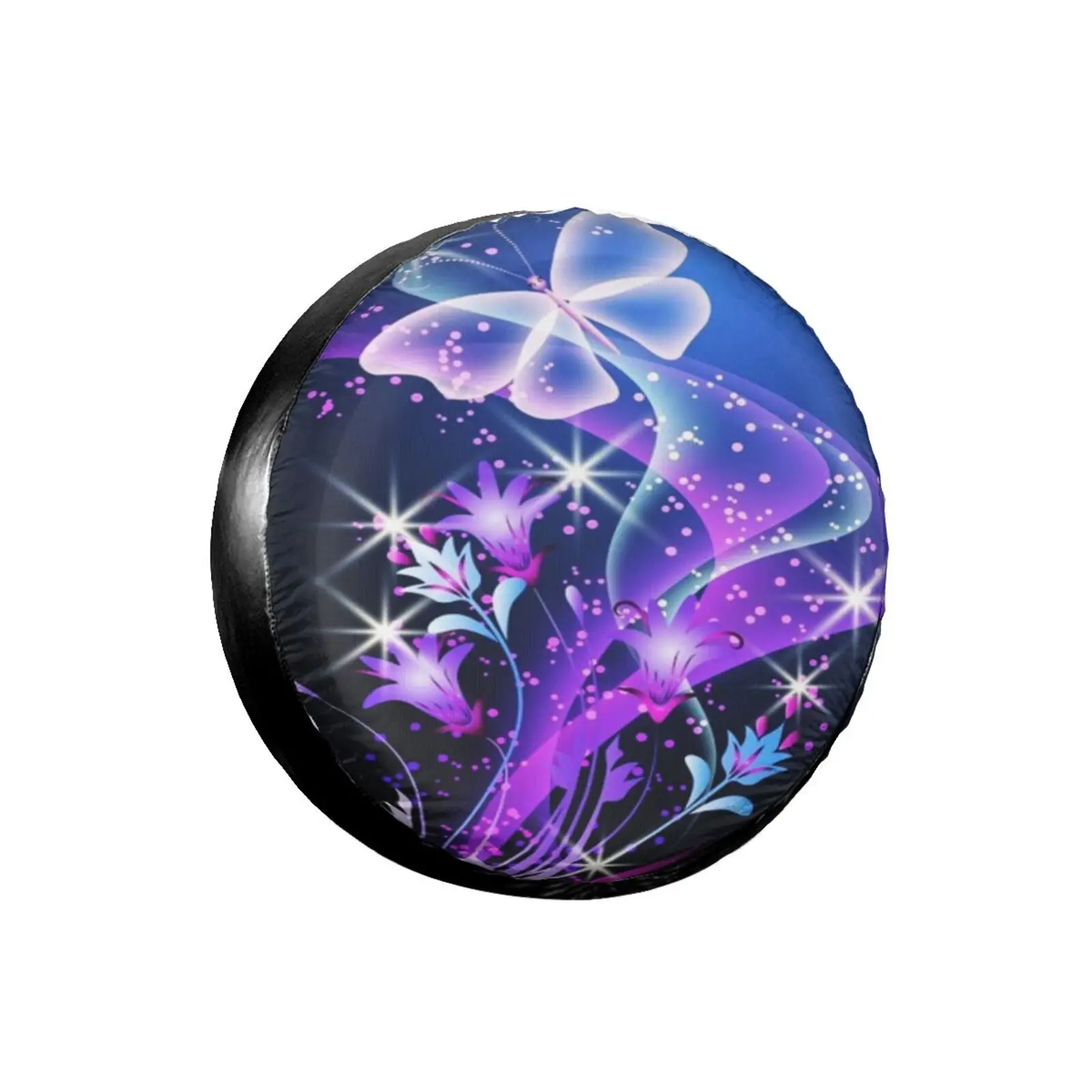 

3D Cartoon Butterfly Spare Tire Cover Waterproof Dustproof Sun Wheel Tire Cover For , Trailer, SUV Vehicle Anime Tire Cover