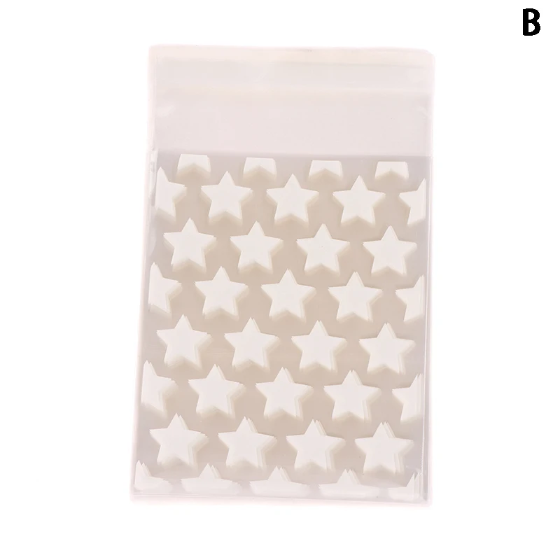 50 Stücke Transparente Kunststoff Stern Schmuck Selbstklebende Tasche Süßigkeiten Kartenhalter Foto Animation Lagerung Geschenk Paket Taschen