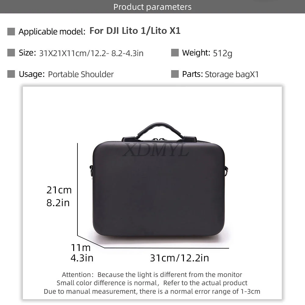 DJI Lito 1/Lito X1 RC 2/RC N3용 배낭, 보관 가방, 숄더백, 여행용 박스, 휴대용 케이스, 드론 액세서리