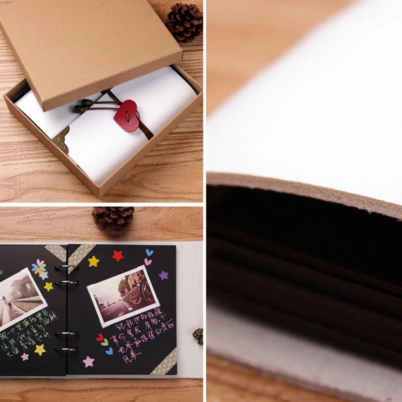 PU Leather Paper Sheets Card Love Theme Wedding DIY Album 8 10 12 Inch