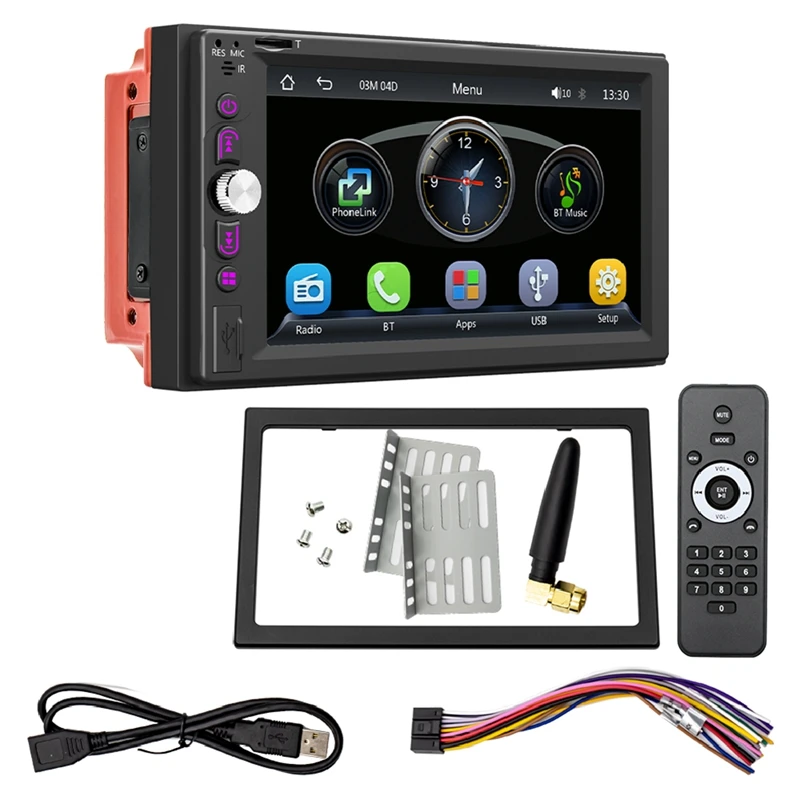 

6.2 Inch Car Radio Kit With Wireless Carplay Android Auto Stereo Receiver Touch Screen Bluetooth FM USB HD MP5 Player 6200W