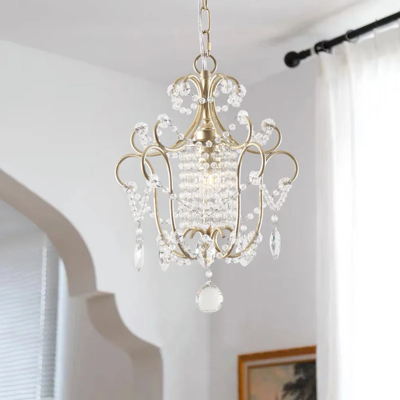 

American crystal chandelier, dining room, bedroom, bedside lamp, French cloakroom, hallway, hallway, single head foyer light