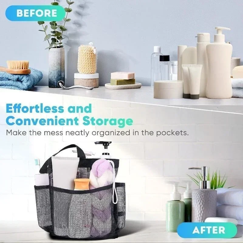 Borsa Viaggio Doccia Impermeabile Attmu Cestino Per Doccia In Rete Per Dormitorio Universitario Essentials, Borsa Da Toilette Portatile Per Accessori Da Bagno Borsa Doccia Uomo Donna