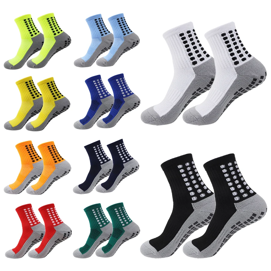 10PairLotNewFootballSocksMenWomenSportsSocksNonslipSilicone