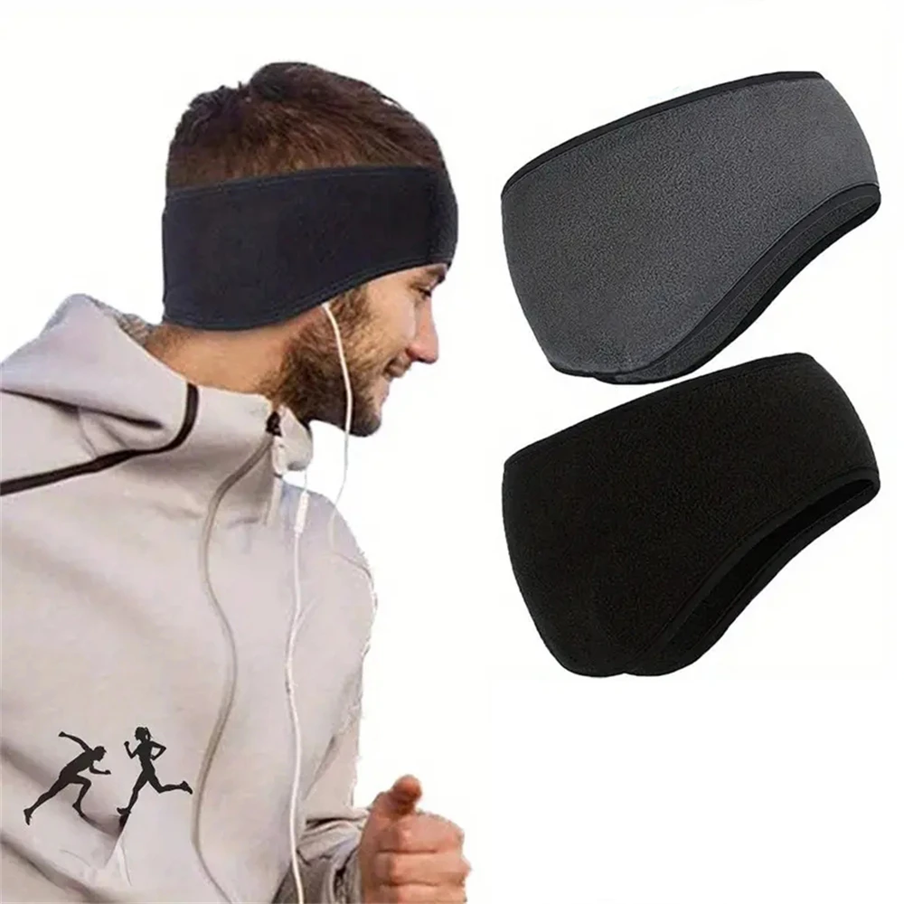 Ear Warmer Headband 1pcs Winter Ear Warmer Headband Cold Weather Ski Muffs For Women Men Outdoor Riding Bicycle Activities Black Gray