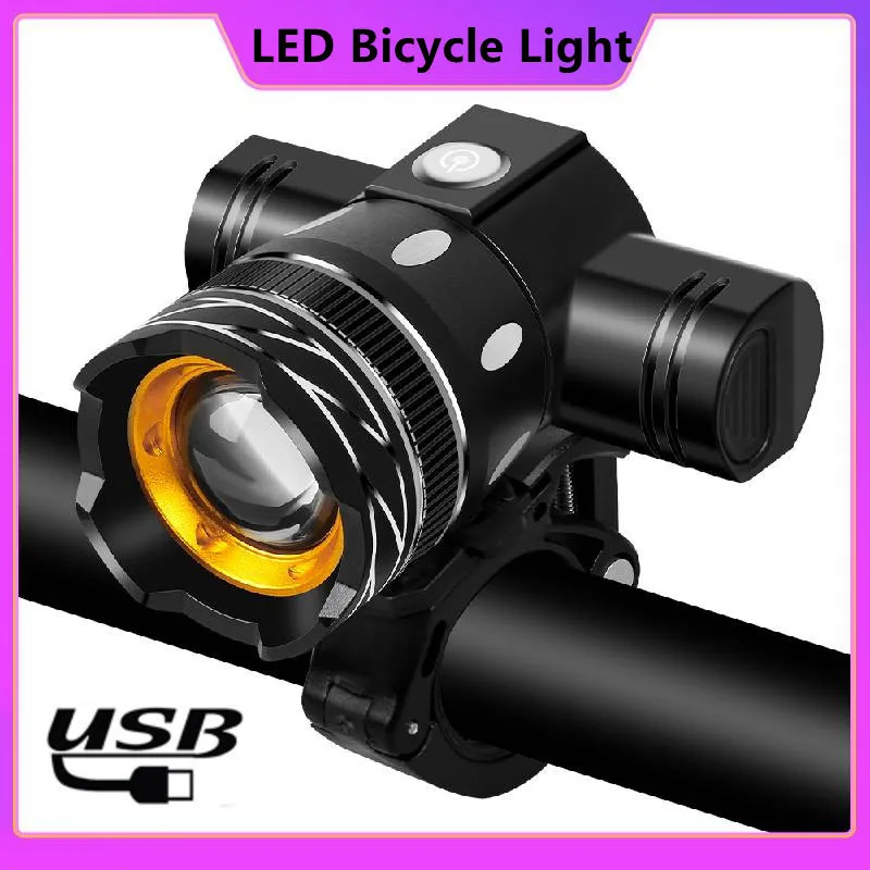 

Adjustable Zoom T6 LED Bicycle Light USB Rechargeable led Bike Lamp Cycling Flashlight MTB Headlights Bicycle Bike Accessories