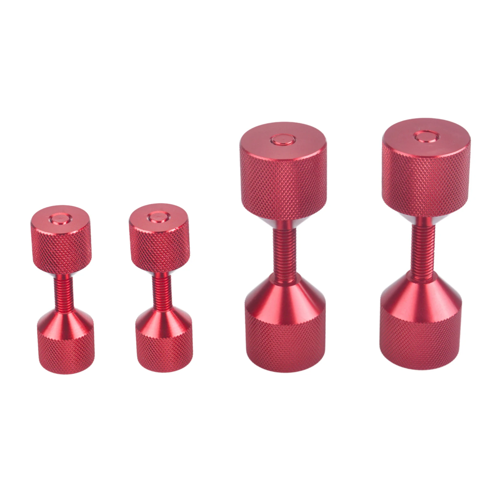 4PCS Aluminum&Stainless Steel 1-1/8 Inch Flange Pins Set (Two Large&Two Small) for Machinery/Pipeline Systems Corrosion Resistant