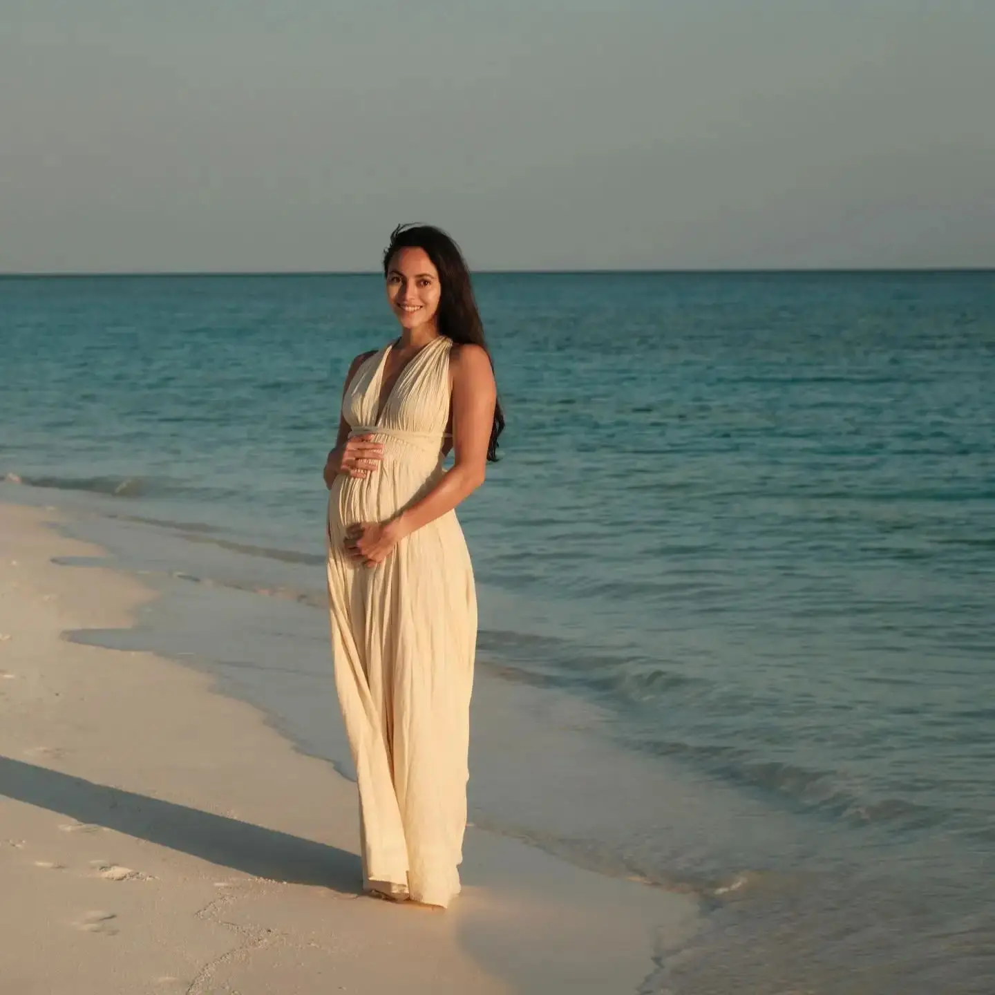 فستان الأمومة لالتقاط الصور، فساتين صيفية بدون أكم...