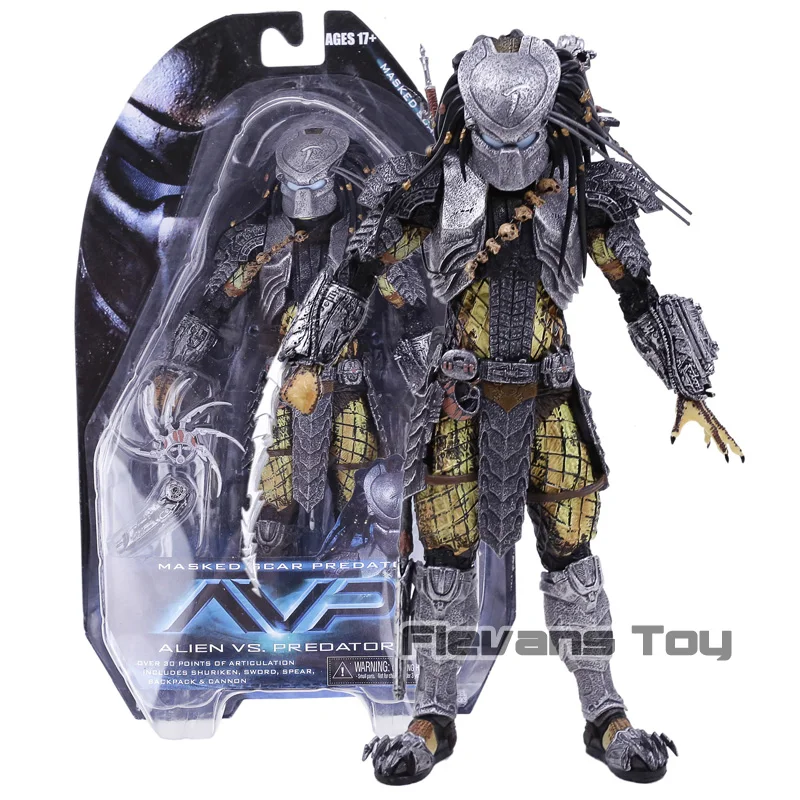 NECA PREDATOR Masked Scar Celtic Stalker Lost Predator PVC Action
