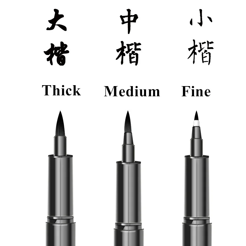 Black Ink Calligraphy Hand Lettering Pens Brush Lettering Pens Art Ma –  AOOKMIYA