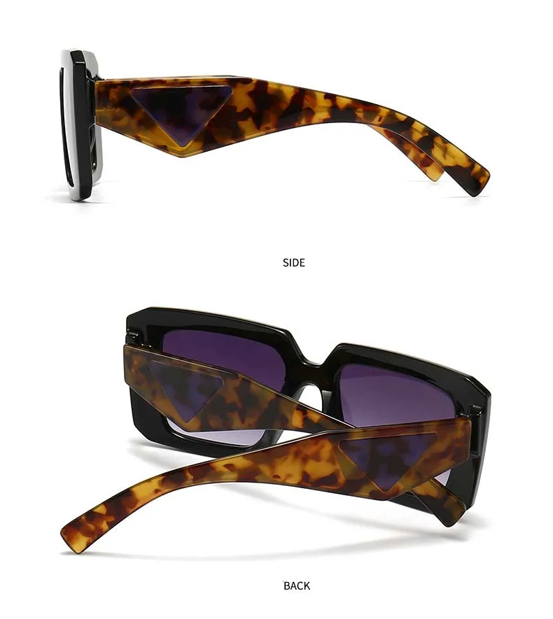 53373 Retro Square Marke Sonnenbrille Frauen Modern Großer Rahmen Männer Trend Breites Bein Sonnenbrille Uv400_voghion.com