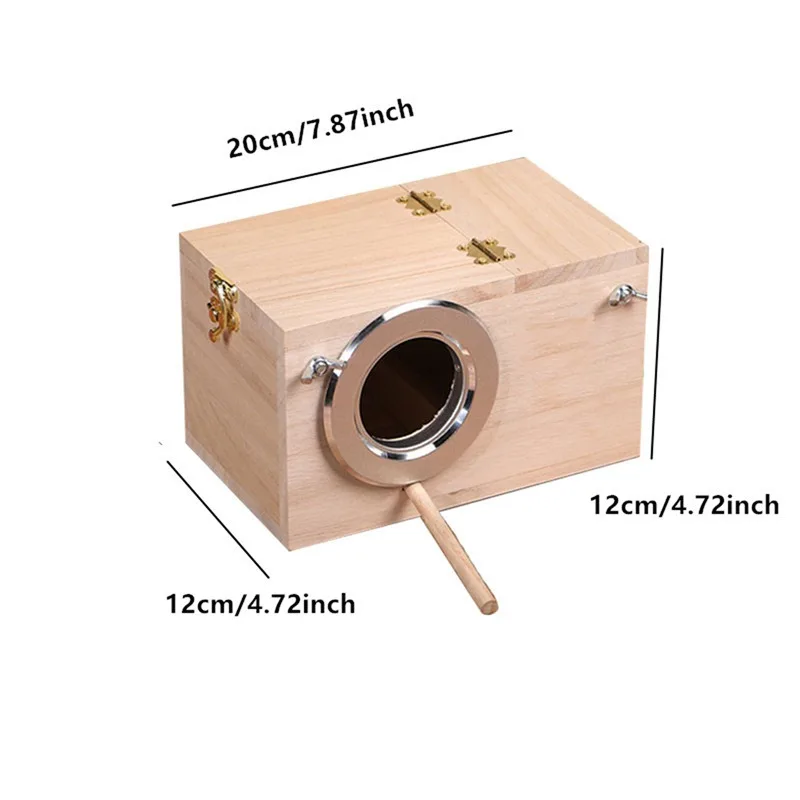 Title 1, Wood Bird House Nest Birds Breeding Box Bird Pa...