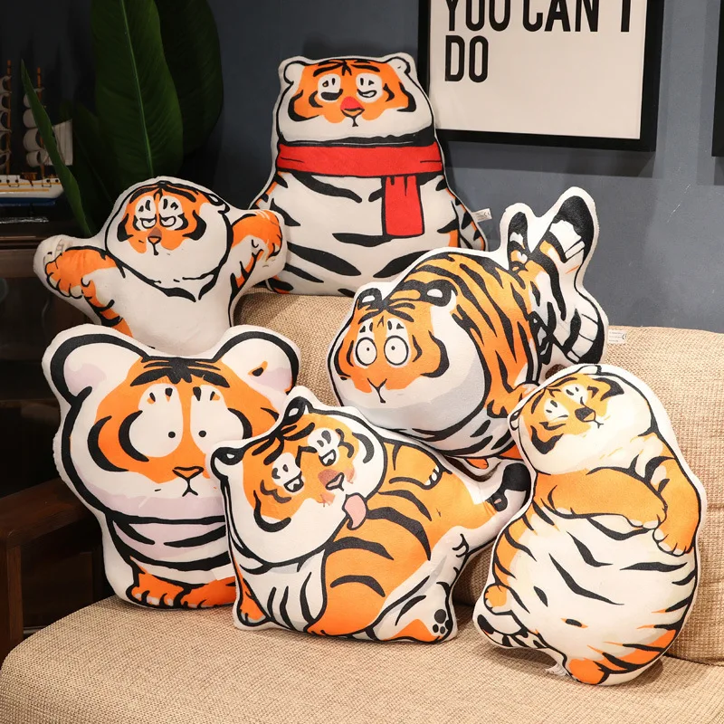 2022 Popular The Year Of The Kawaii Tiger Mascot Imitation  Plush Toys  Pillow Doll Display Huggy  Gifts