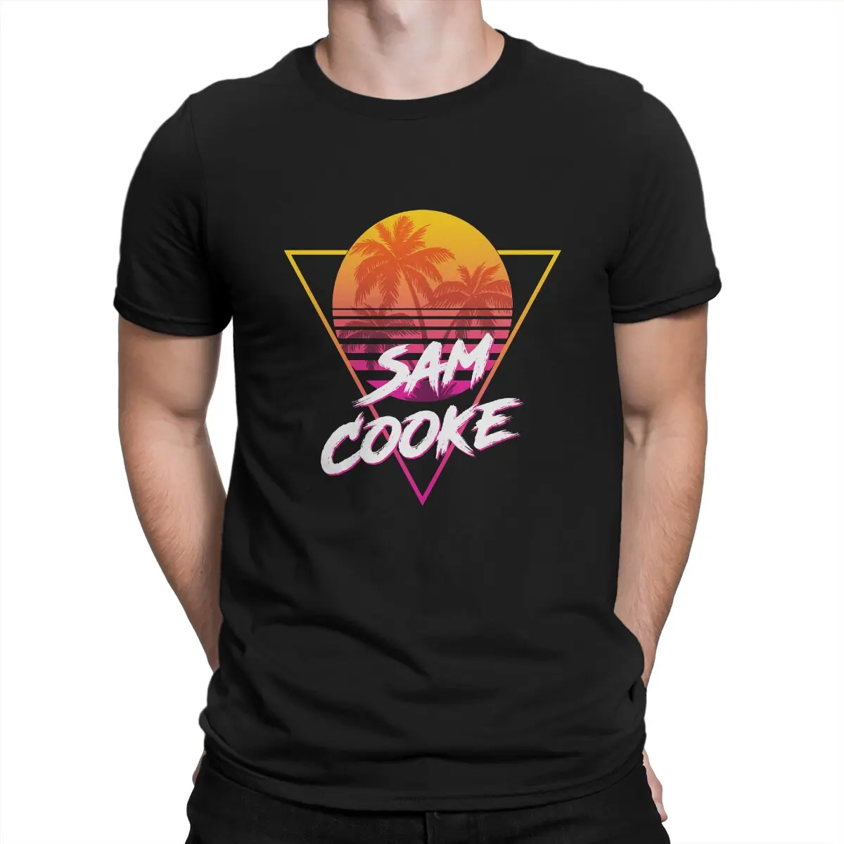 

Футболка мужская с коротким рукавом, хлопок, стиль Sam Cooke, музыкант, одежда для отдыха, подарок на день рождения
