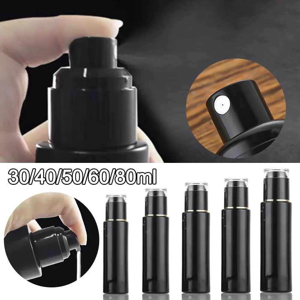 

Black Refillable Bottles New Refillable Press Type Lotion Bottle Lotion Container