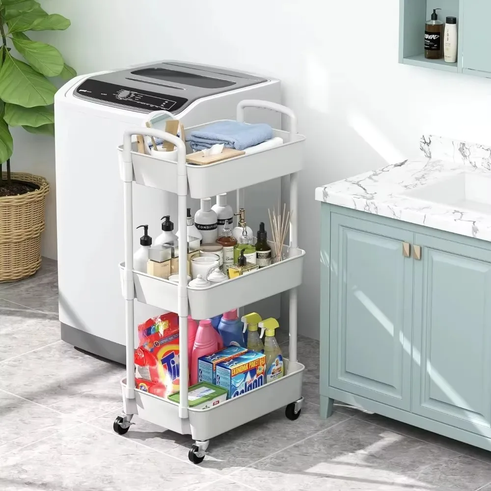 Small Cart Storage Rack Mobile Organizer Multi Storey Household Trolley Multifunctional Kitchen Living Parlour Type Snack Cart storage rack rolling storage cart
