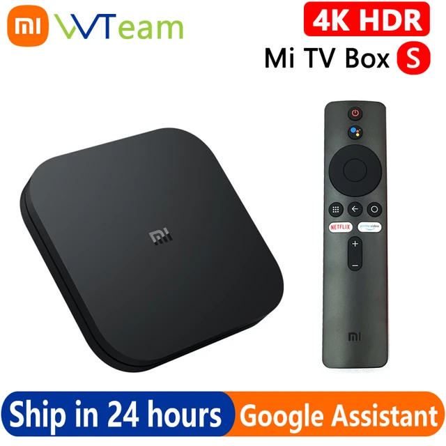 Xiaomi Mi Box S 4K HDR Streaming Media Player with Remote Control Google &  Voice Assistant 