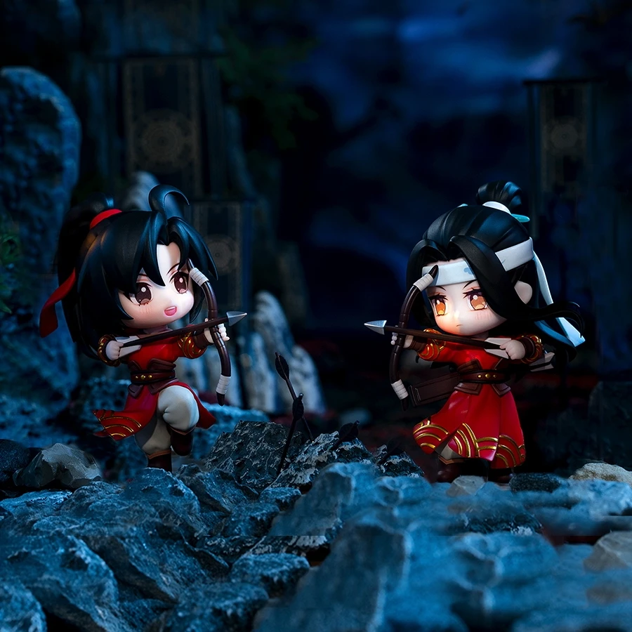 Mo Dao Zu Shi Wei Wuxian Lan Wangji Demon MasterDemon Master Jade Jiaogong Riding Q Version ручная работа аутентичная аниме модель Deco