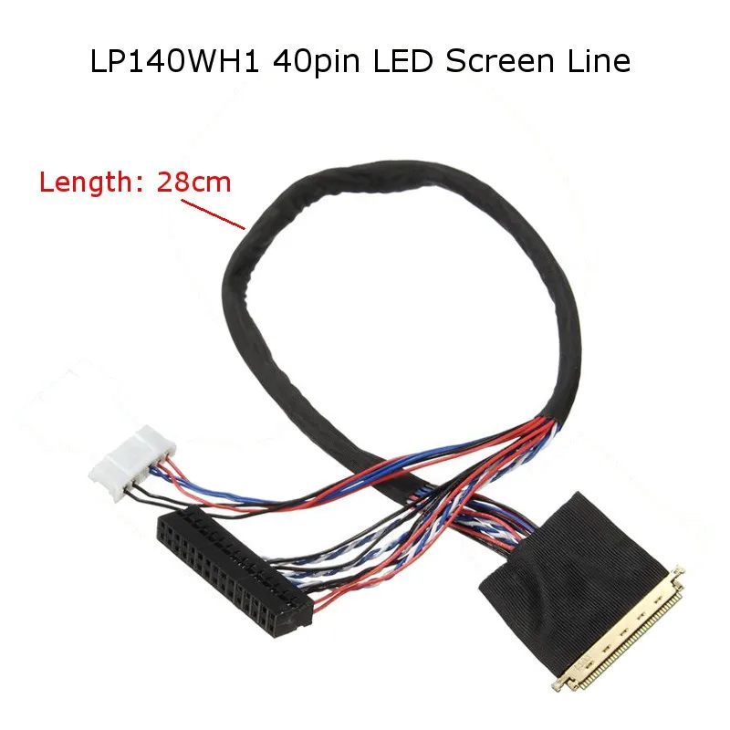 20453-20455 Series 40 Pin LVDS Cable 2 Channel 6-Bit 0.5mm For LED LCD  Display