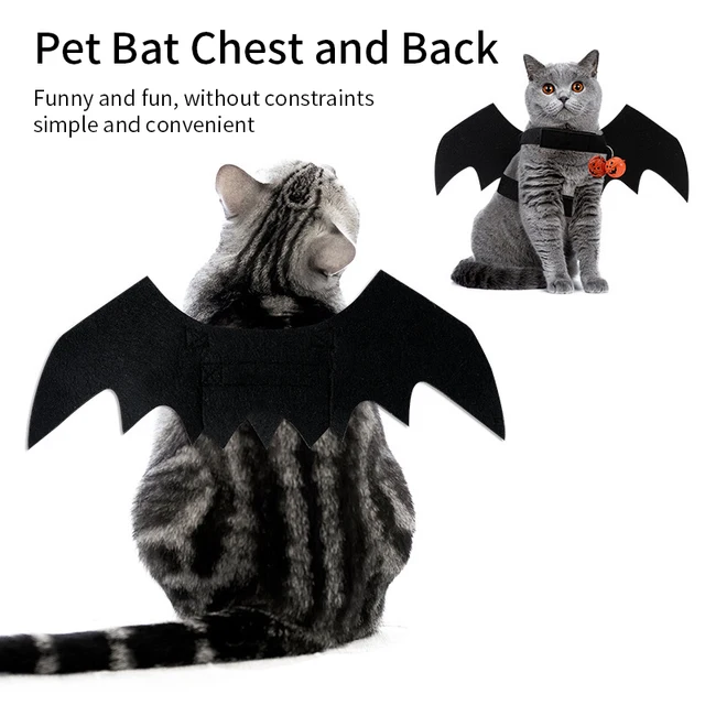 Fashion Cat Clothes Bat Wings Funny Dog Costume Artificial Wing Pet Cosplay Prop Halloween Christmas Cat Costume Pet Products 2