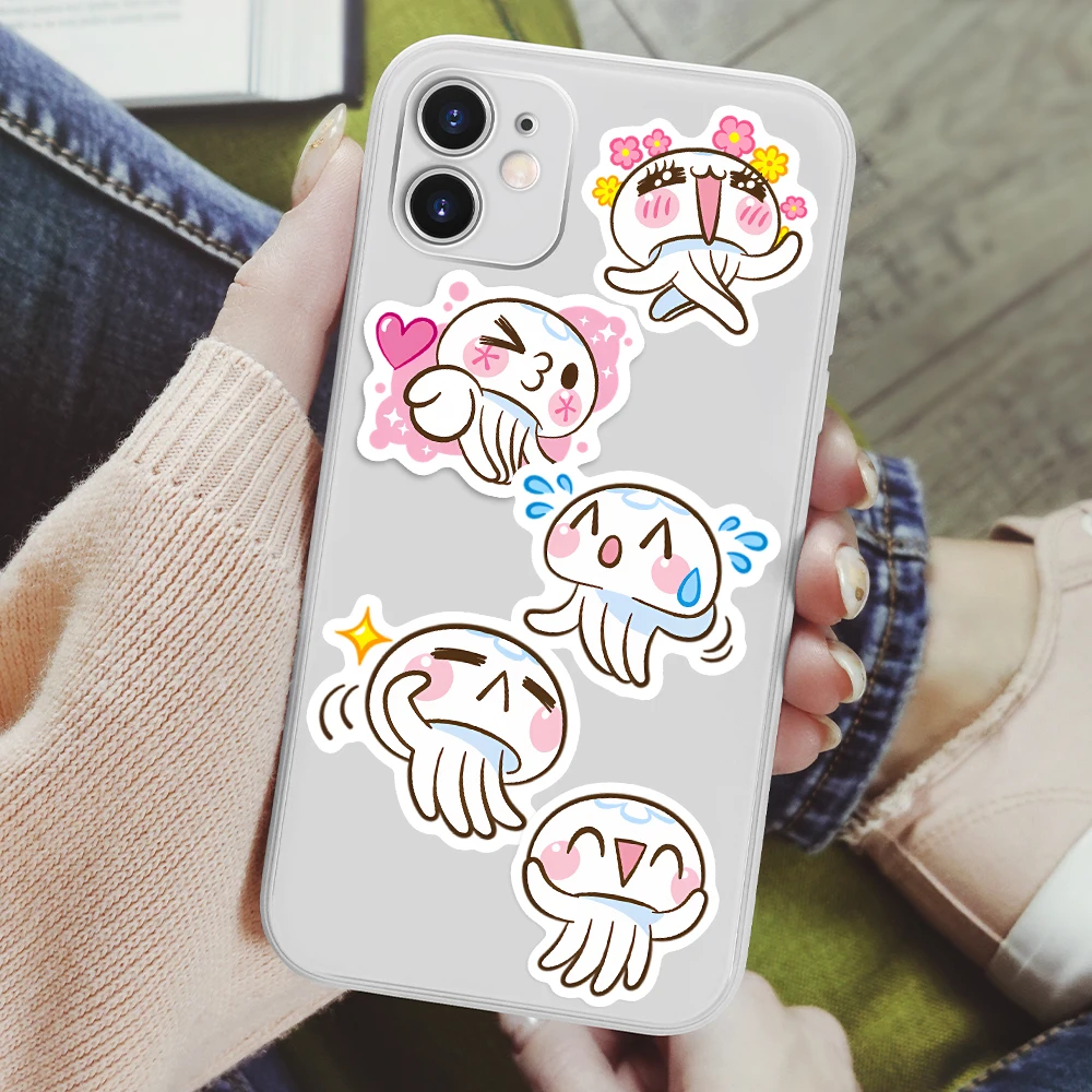 Jellyfish Stickers DIY Toys Gift Decal for Scrapbook Diary Laptop Phone Luggage Bottles cartoon stickers decorative stickers paper stickers cartoon sticker diy scrapbooking accessories