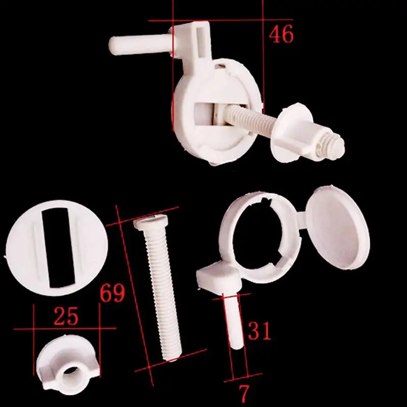 Toilet Seat Hinge Bolts Screw Fixing Fitting Kit 1 Pair Toilet Seat Accessories