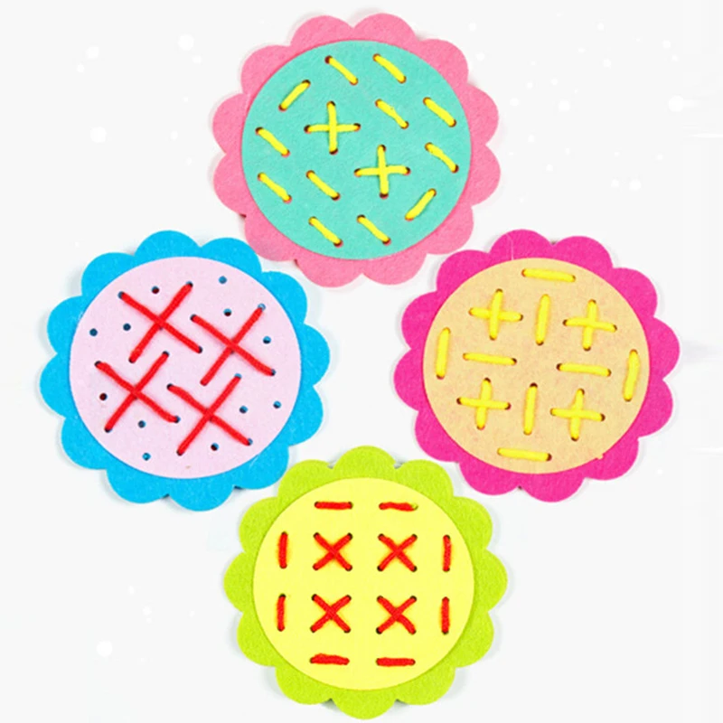 New Teaching Kindergarten Manual DIY Weave Cloth Montessori Materials Baby Early Learning Education Toys Teaching Aids Math Toys 2