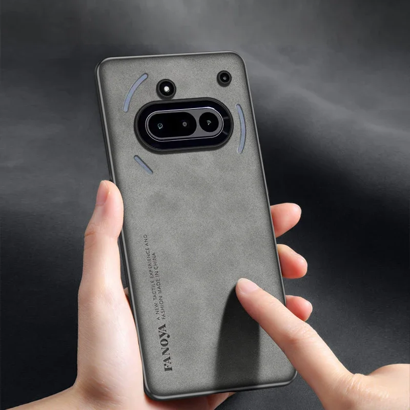 Sleek Shockproof Matte Leather Case - Soft Back Cover Protector