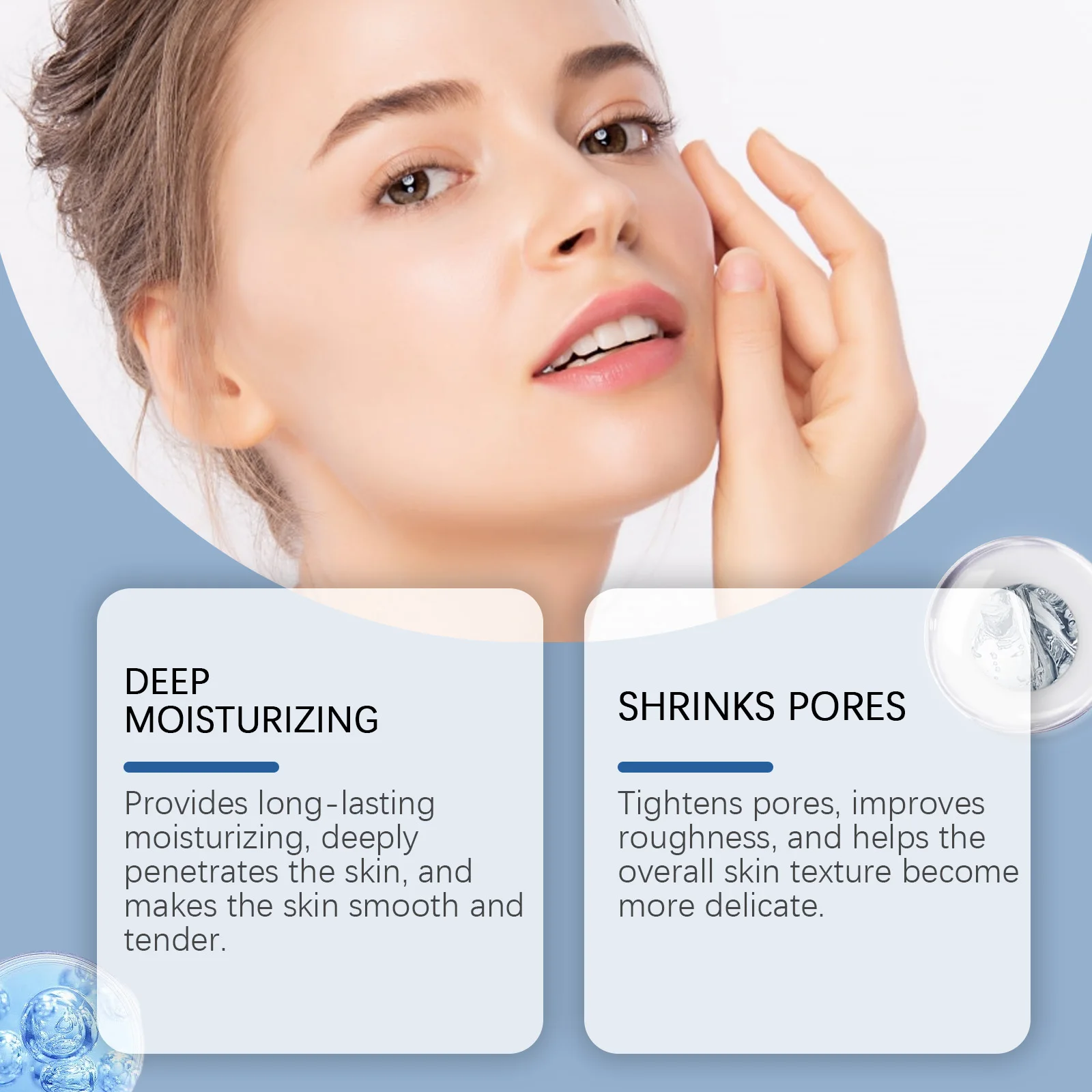 OUHOE Hydrating Care Facial Serum - Deep Moisturize, Balance Oil, Whiten, Repair Acne, All Skin Types, Anti - aging Sa10d3c0547e74b358bceb5a3b6ae59bav