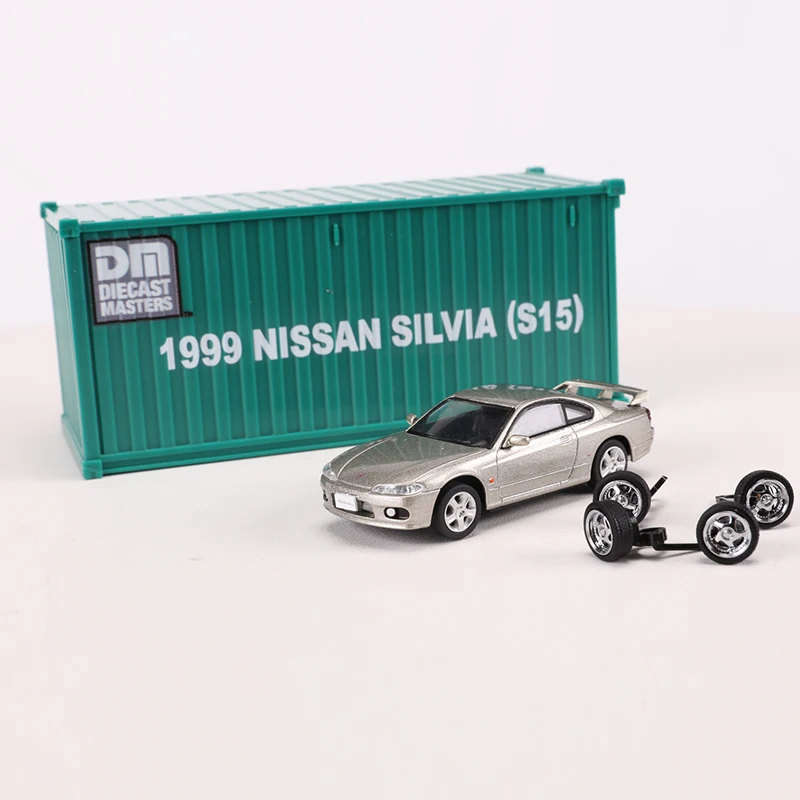 1:64 Nissan Silvia S14 S15 DieCast  Alloy Car Model Container Trucks