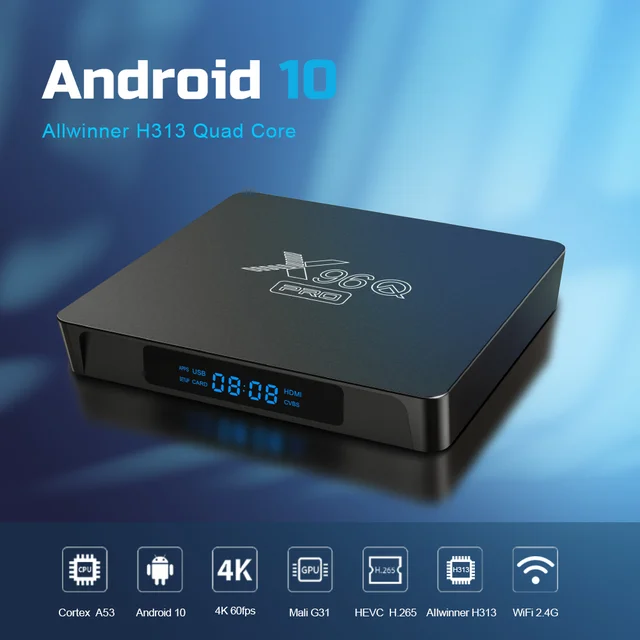 2022 X96q Pro New Smart Tv Box Android 10 Allwinner H313 X96q Pro