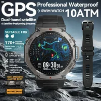 2025 NEW For HUIAWE GPS Smart Watch Men 10ATM IP69K Waterproof Smart Watches Compass Altimeter Barometric 1.43'' AMOLED Bracelet 1