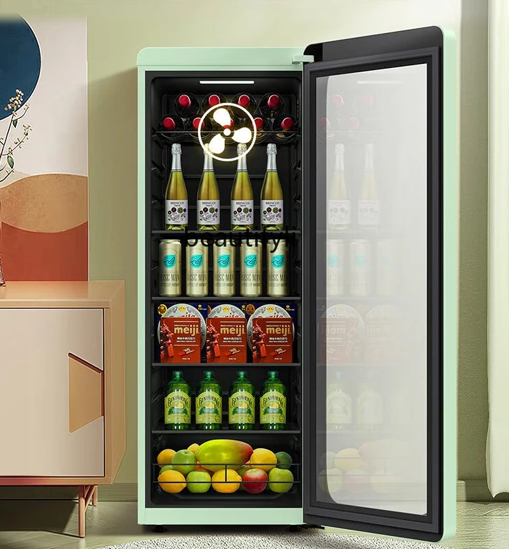 Ice Bar Household Small Refrigerator Tea Wine Drink Office Refrigerated Cabinet