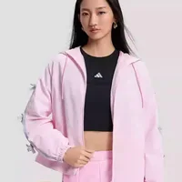 Adidas Veste coupe-vent à capuche pour femme Coupe ample Vêtements de sport décontractés KR7603 1