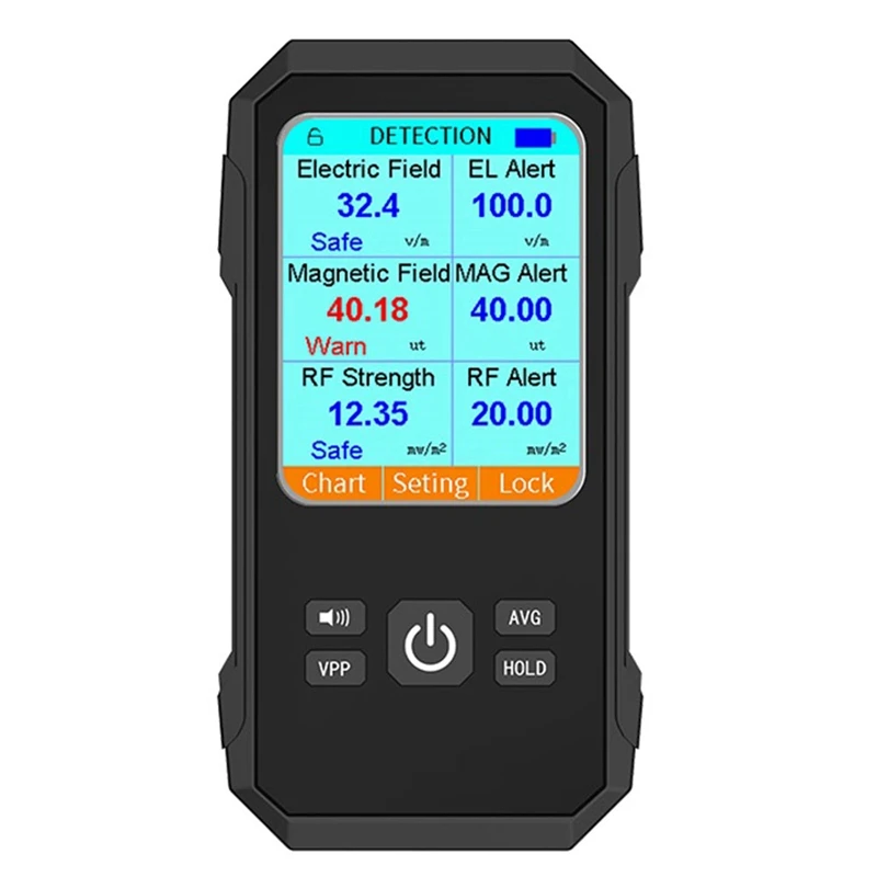 

Digital Electromagnetic Radiation Detector Electric Field Magnetic-Field Intensity Tester EMF Meter VT-ER2 Durable Easy Install