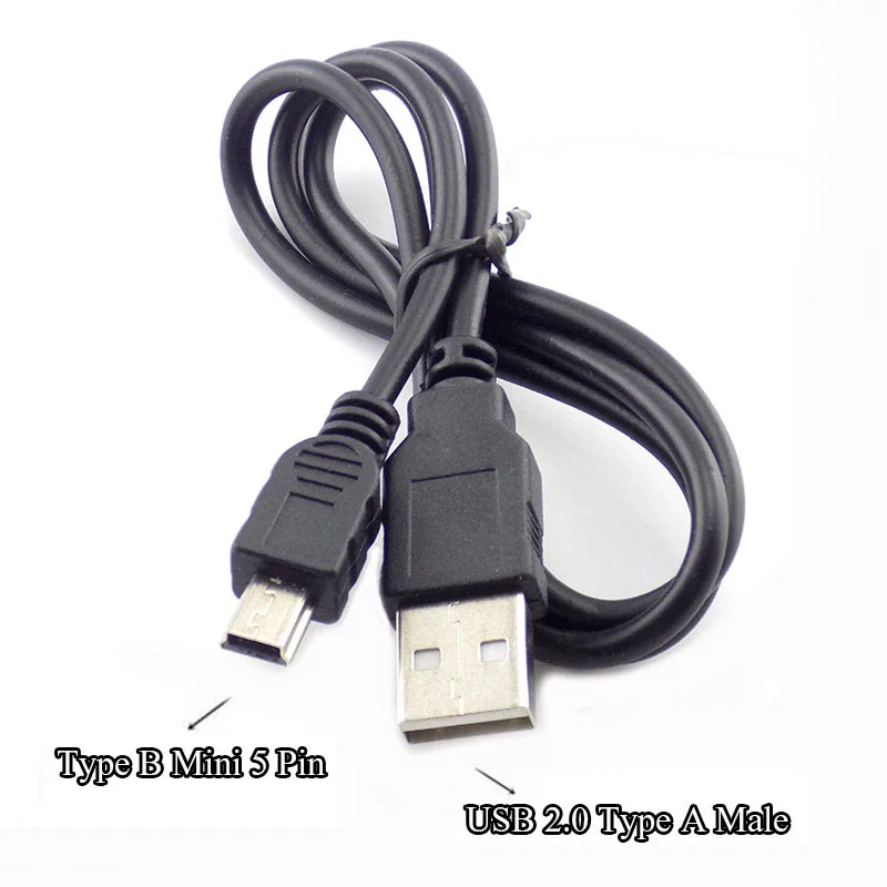 

USB 2.0 тип A штекер к мини 5-контактный Тип B кабель для передачи данных 480Mbp кабель-удлинитель для зарядки и синхронизации данных D6
