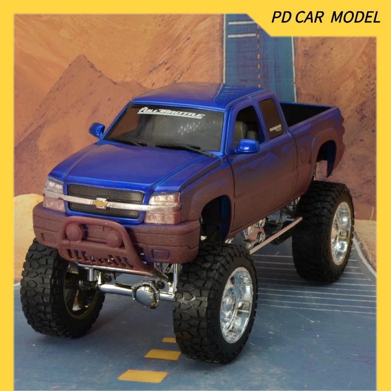 

Старая машина с принтом: JL полная дроссельная заслонка, рок-Rigs Foose CHEVY SILVERADO,1:20 литые под давлением