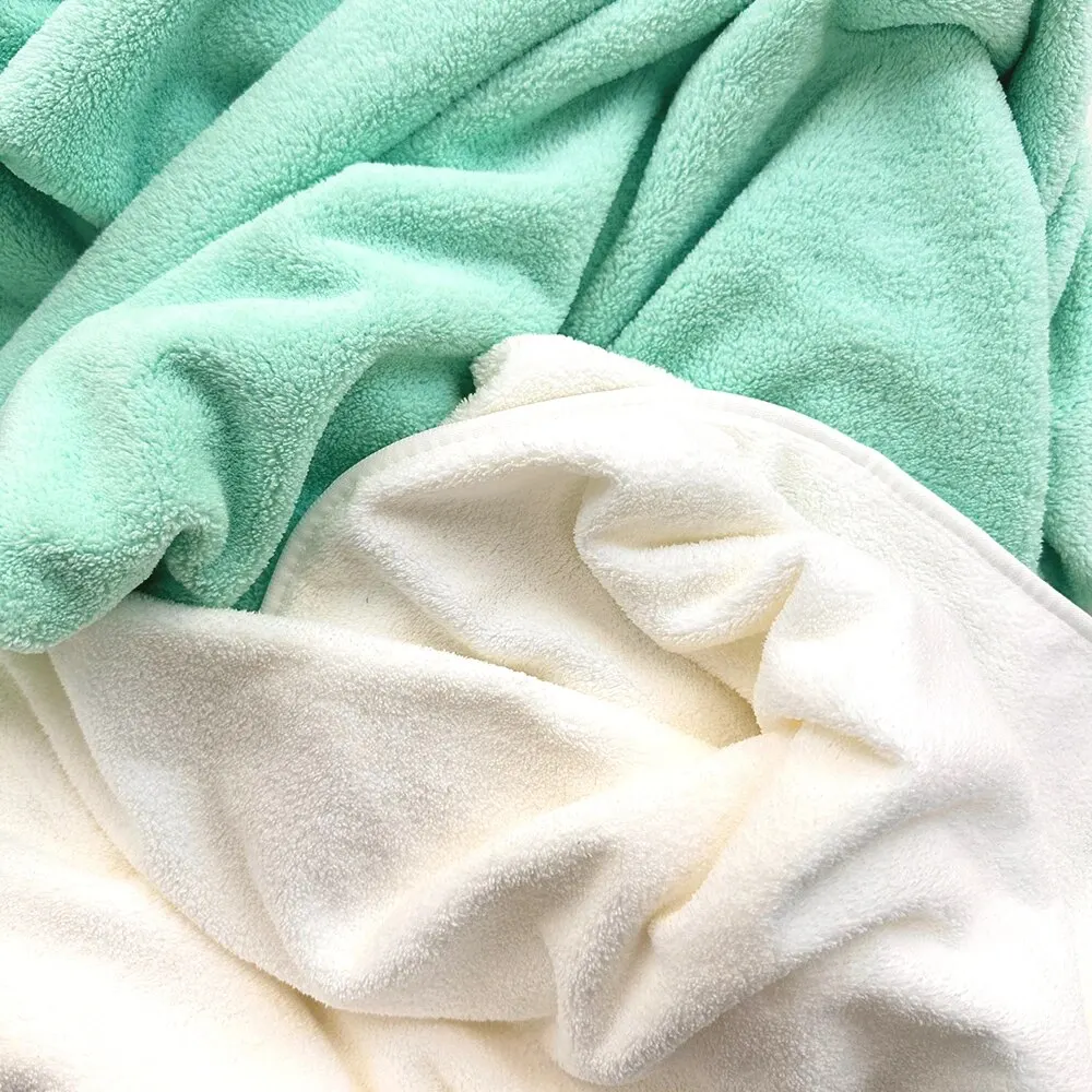 Baby Bathrobe Bath Towel 0-3Y Unisex Flannel Hooded Spa Robe Newborn Cover-Up