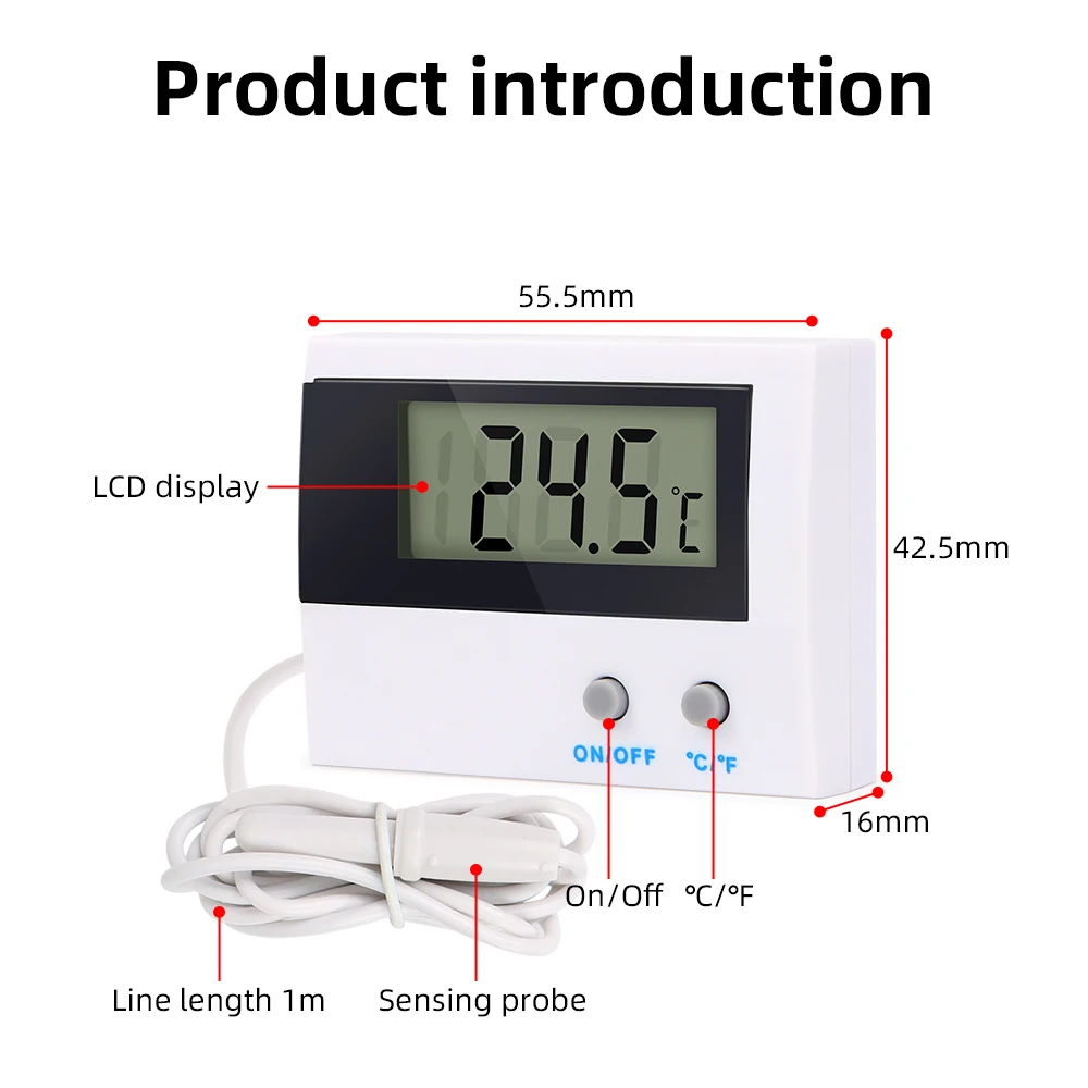 Mini Digital LCD Indoor Temperature Thermometer Meter Gauge